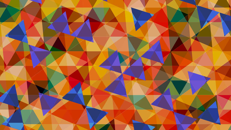 multicolored triangles